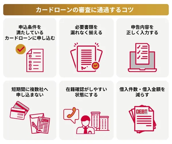 カードローンの審査に通過するコツ